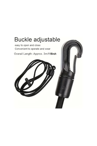 Elmpaly Ayarlanabilir Yumuşak Dayanıklı Nylon Eğitim Atı Yürüme Kementi Siyah