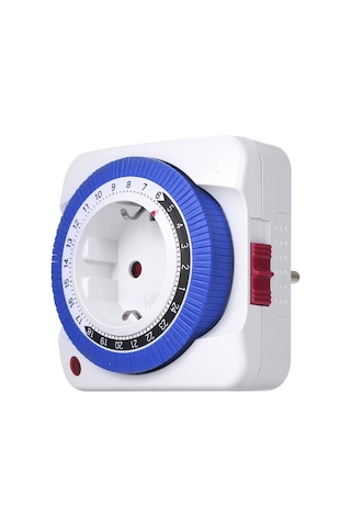 Reedark Otomatik Zaman Ayarlı Mekanik Priz - 24 Saat Şarj Kontrolü Gmt01a-gr