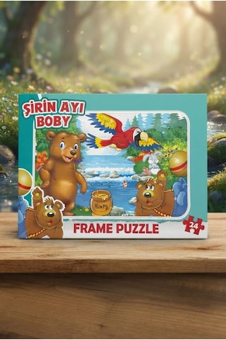 Eğitici Öğterici Ve Eğlenceli 4'lü Renkli Frame Yapboz Hikayeli Ve Bul-tak Oyun Takımı