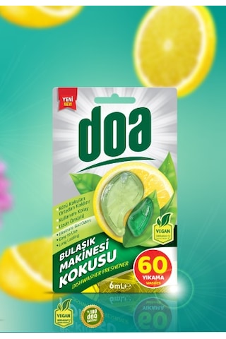 Doa Bulaşık Makinesi Kokusu Limon 60 Yıkama 6 ML