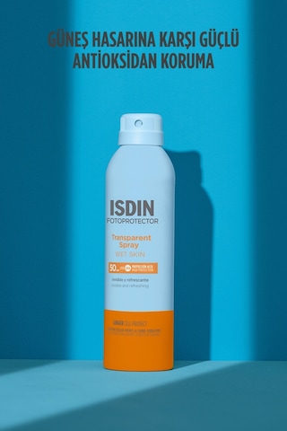 Isdin Fotoprotector Islak Cilt Şeffaf Sprey SPF50 250 ML