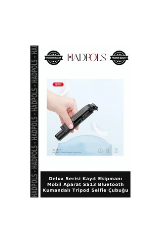 Delux Serisi Kayıt Ekipmanı Mobil Aparat Ss13 Bluetooth Kumandalı Tripod Selfie Çubuğu