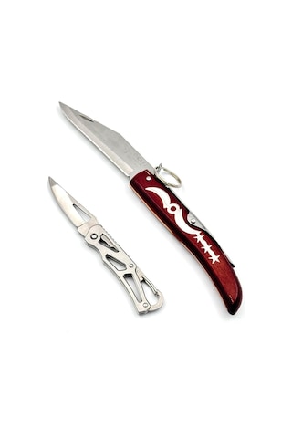 Halkalı Model 23 Cm Kamp Çakı Anahtarlık 13,5 Cm Çakı Çok Renkli