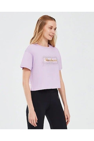 Skechers Graphic T-shirt W Short Sleeve Kadın T-shirt S221460-505-3878