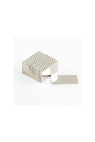 5 Adet 15x10x1.5 Mm Köşeli Neodyum Mıknatıs N35 Magnet Dayanıklı Nikel Kaplama Lisinya