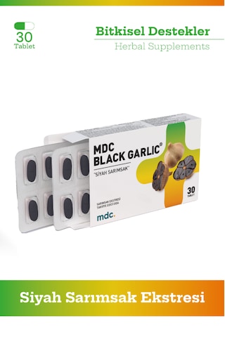 Mdc Black Garlic Siyah Sarımsak Ekstresi Takviye Edici Gıda 30 Tablet