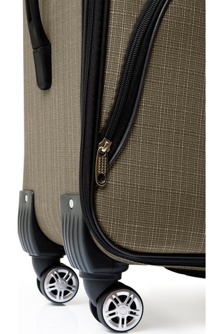 Oleets 8 Tekerli Su Geçirmez Ultra Kalite Kumaş Orta Boy Valiz Bej