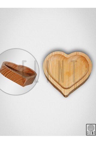 Bambu Ahşap Çerezlik Sunumluk 6 Parça Dekoratif Servis Tabağı