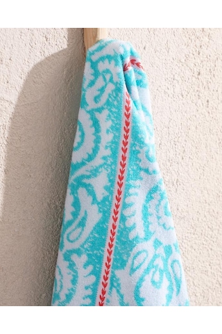 Madame Coco Herbert %100 Pamuk Plaj Havlusu 70 x 150 CM Mint Yeşili