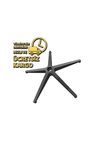 Poligonofis Ofis Koltuğu Plastik Yıldız Ayak Büro Koltuğu Plastik Konik Ayak