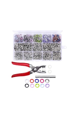 Pense Ve 200 Adet Gömlek Çıtçıtı Ve Bebe Çıtçıt Montaj Seti