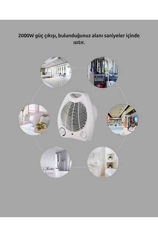 Cosmotex Fanlı Elektrikli Isıtıcı 3 Kademeli Isı Ayarı Ve Güvenli Kullanım