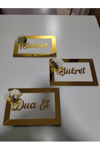 Sabret,şükret,dua Et-allah,muhammet,elifvav 8 Lı Set