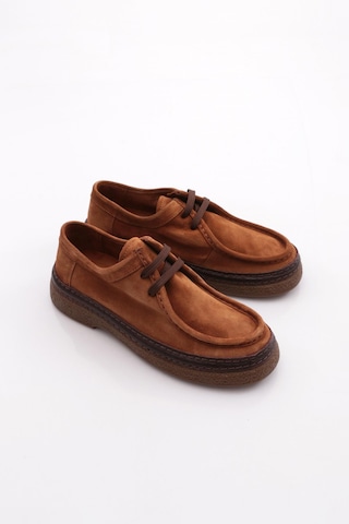 Dgn 2415 Erkek Loafer Ayakkabi Taba Süet