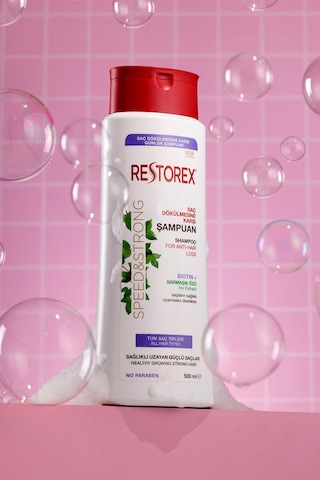 Restorex Speed Strong Saç Dökülmesine Karşı Şampuan 500 ml - Sarmaşık Özlü, Sağlıklı Uzama, Dökülme Karşıtı