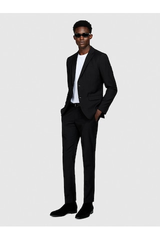 Sisley Poliviskoz Slim Fit Ceket Erkek Siyah Ceket - 323a2kı352y89