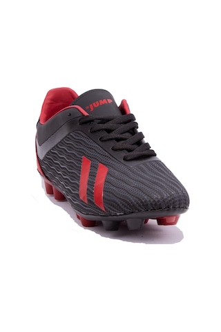 Jump 25850 Siyah Kırmızı Krampon Erkek Futbol Ayakkabı 001