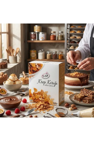 Krep Kırığı Çikolatalı 1 Kg Pastacılık Ve Tatlı Süsleme Ürünü