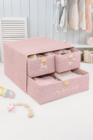 Baby 3 Bölmeli Çekmece-çıkarılabilir Çok Amaçlı Düzenleyici 30 X Gri