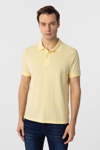 Süvari Sarı Slim Fit Düz Polo Yaka Tişört