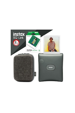 Fujifilm Instax Sq Link Yeşil Ex D Akıllı Telefon Yazıcısı + 10'lu Film + Taşıma Çantası 3 Yeşil