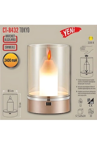 Cata Ct-8432 Tokyo Şarjlı Masa Lambası 3200k-günışığı Gün Işığı