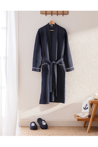 Madame Coco Marty Kimono Unisex Bornoz/terlik Seti Born0000000019lacivert