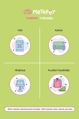 Metapet Doğal Çiçek Esanslı Köpek Leke Çıkarıcı Sprey İdrar Çiş Kokusu Giderici 500 ML