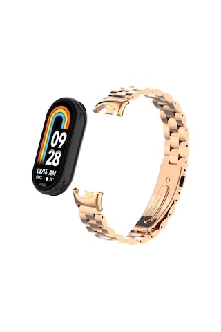 Xiaomi Mi Band 9 Krd-04 Metal Baklalı Bileklik Paslanmaz Kordon