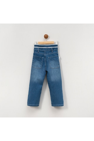 Overdo Kids Kız Çocuk 5-8 Yaş Beli Güpürlü Pantolon - Çok Renkli