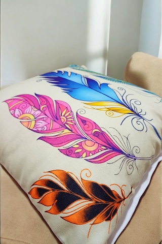 Modern Tarz Dijital Baskılı 4 Lü Dekoratif Kırlent Kılıfı Seti 43x43 Cm Şık Ve Renkli Tasarımlar Sarı