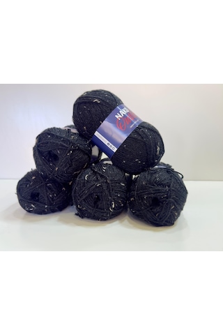 Nako Outlet İhraç Fazlası El Örgü İpi 500gr - Siyah
