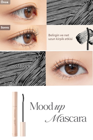 Dasique Mood Up Mascara Long & Curl 01 Black