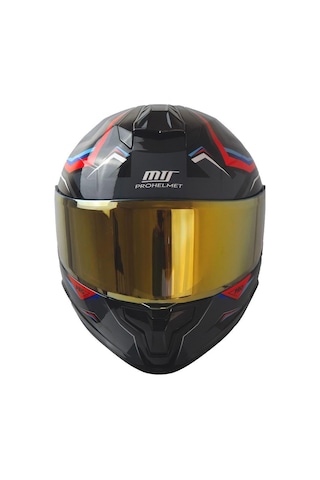 Motosiklet Kaskı Güneş Vizörlü Full Face Motorcu Kaskı Cramo Çok Renkli