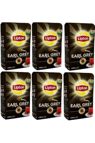 Lipton Earl Grey Bergamot Aromalı Siyah Dökme Çay 6 x 1 KG