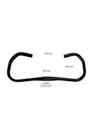 Kelebek Gidon Siyah 31.8 Mm Alüminyum Direksiyon Çok Renkli