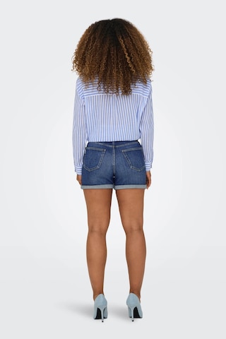 Only Onljosephınestretch Short Mavi Kadın Şort Mavi