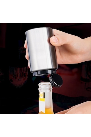 Fastbuy Paslanmaz Çelik Şişe Açacağı, Bira Soda Kapağı, Şarap İçme Şişesi Açacağı, Mutfak Aksesuarları, Gümüş Set Gümüş