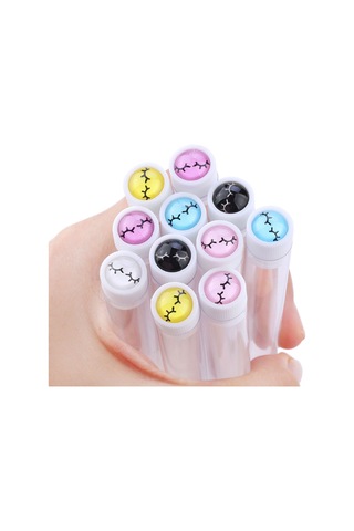 Gajeena Parlak Kristal Saplı Makyaj Fırçası - Kirpik Ve Kaş Şekillendirme İçin Nylon Uçlu