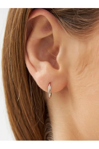 Markiz Tek Halka Küpe 9mm 925 Ayar Gümüş 196640340 Gümüş