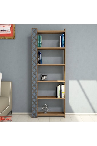 Variant Variant City Kitaplık - Ceviz / Mavi