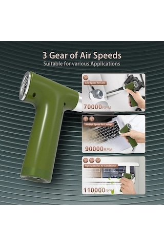 Vkemall Cf301 Taşınabilir Şarjlı Mini Üfleyici, Toz Temizleme Ve Soğutma İçin Pratik Çözüm