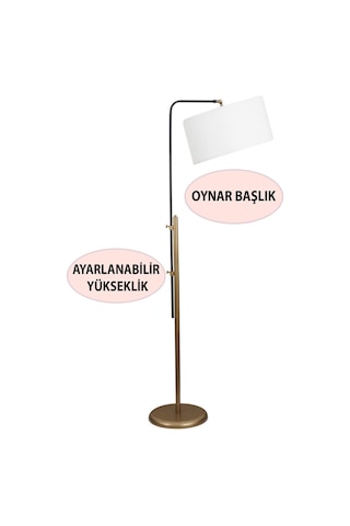 Pente Tekli Siyah Eskitme Lambader Krem Şapka Yatak Odası Oturma Odası Salon Lambader Çok Renkli