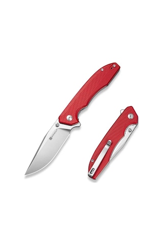Sencut Sylor Red G10 Handle Stonewashed D2 Blade Kamp Çakı Kırmızı