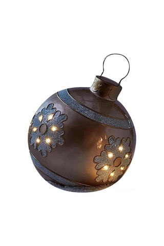 Hfambition Noel Dekorasyonu: 60cm Çaplı 80cm Yüksek E Kırmızı Desenli Havalandırılabilir Ağaç Topu - Dış Mekan Bayram Atmosferi Oluşturucu Oyuncak Çok Renkli