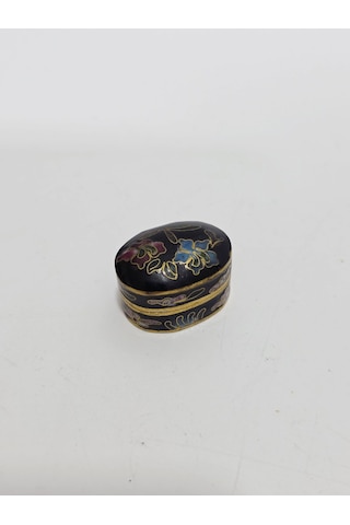 Antika Cloisonne Minyatür Kutu 2,4x1,7cm 102