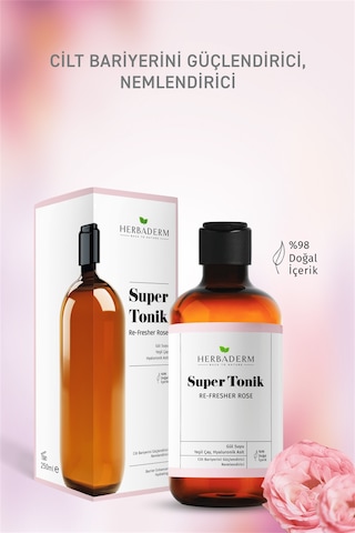 Herbaderm Re Fresher Rose Bariyer Güçlendirici Super Tonik 250 Ml