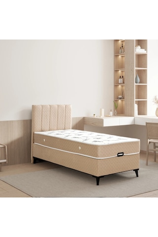 Luna Comfort Tek Kişilik Yatak Baza Başlık Set 3'lü Set 100x200 Konuma Özel Teslimat 100 x 200