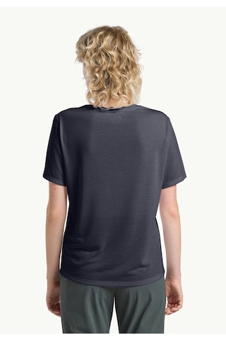 Jack Wolfskin Jack Wolfskın Vonnan S S T W Kadın Graphite T-shırt A63951-1388 Siyah