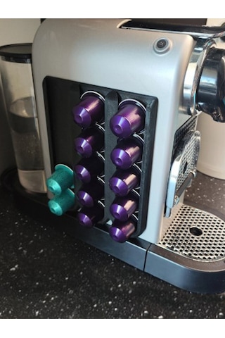 Nespresso Uyumlu Kapsül Tutucu - Siyah